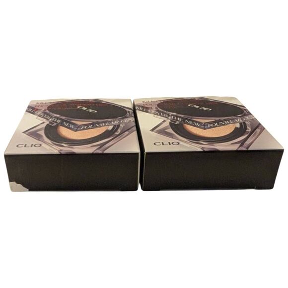 Clio Kill Cover the New Founwear Cushion Mini 3-BY Linen Lot of 2 SPF 50 EX 1/26 - Picture 3 of 7